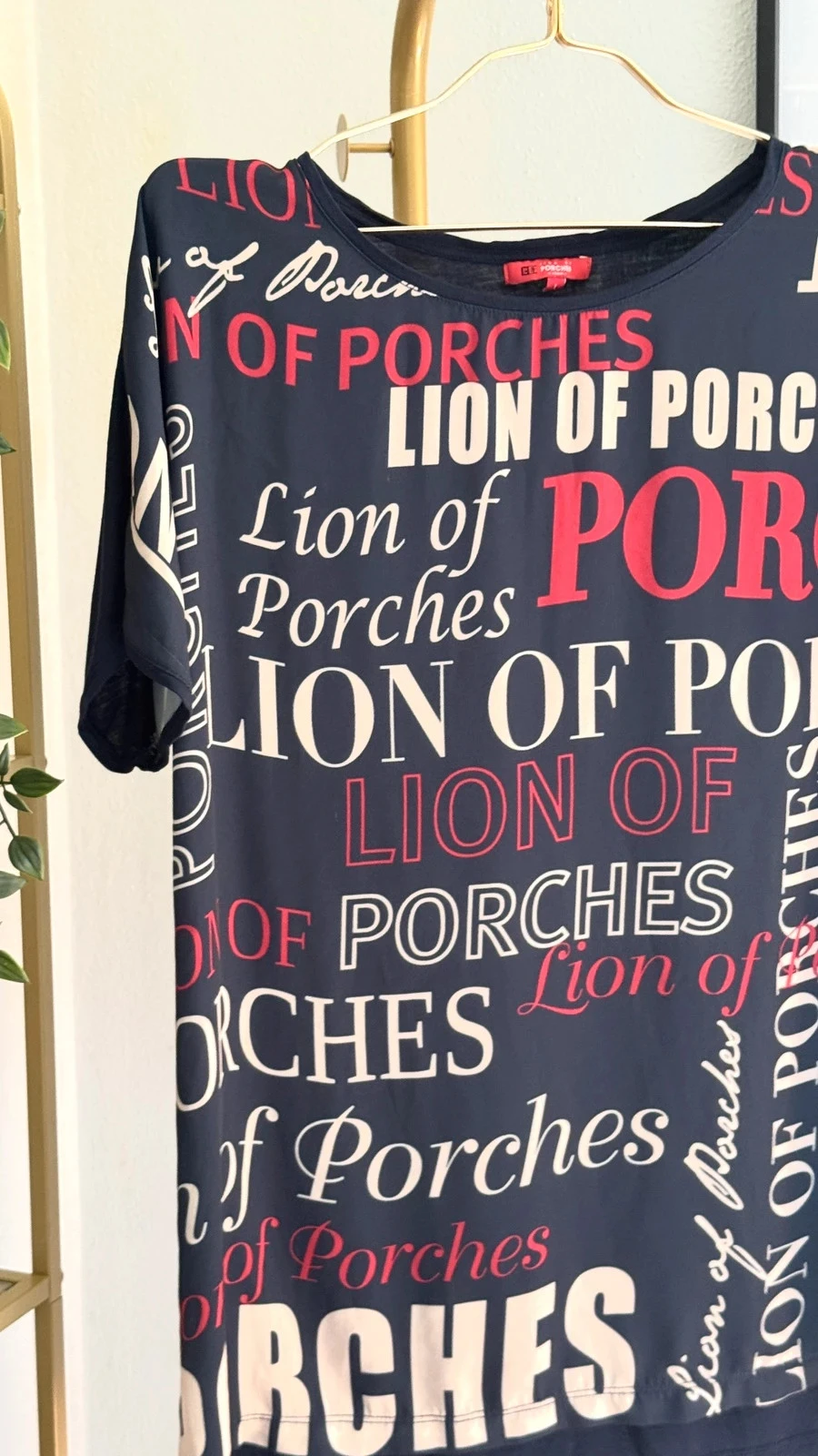 Lindo T-Shirt Túnica Estampada Lion of Porches • L • TNC85 – photo 2